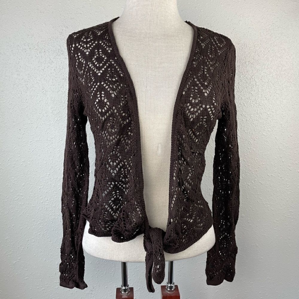 NWT Luciano Dante Silk Blend loose Kint Cardigan Sweater Tip Size M